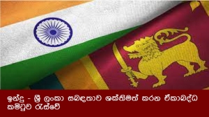 ඉන්දු - ශ්‍රී ලංකා සබඳතාව ශක්තිමත් කරන ඒකාබද්ධ කමිටුව රැස්වේ