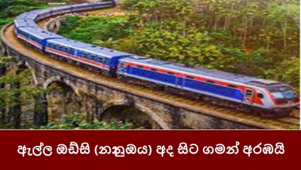 ඇල්ල ඔඩ්සි (නානුඔය) අද සිට ගමන් අරඹයි