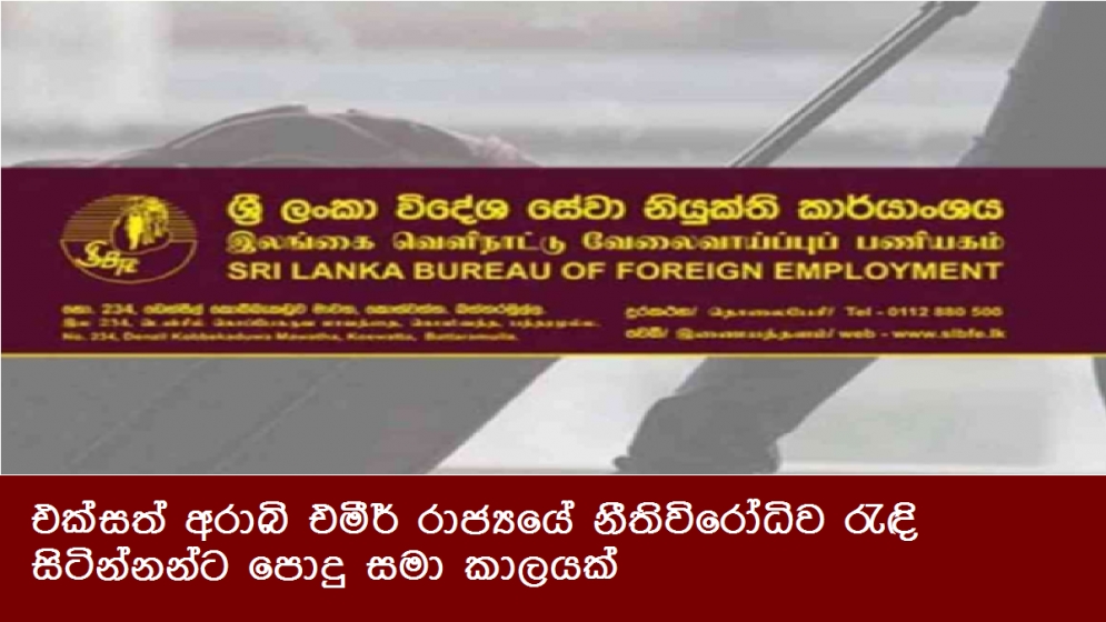 එක්සත් අරාබි එමීර් රාජ්‍යයේ නීතිවිරෝධිව රැඳි සිටින්නන්ට පොදු සමා කාලයක්