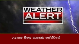 උදෑසන සීතල කාලගුණ තත්ත්වයක්