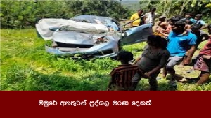 මීමුරේ අනතුරින් පුද්ගල මරණ දෙකක්