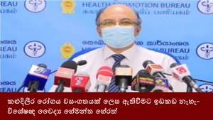 කළුදිලීර රෝගය වසංගතයක් ලෙස ඇතිවීමට ඉඩකඩ නැහැ-විශේෂඥ වෛද්‍ය හේමන්ත හේරත්