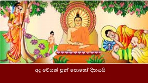 අද වෙසක් පුන් පොහෝ දිනයයි.